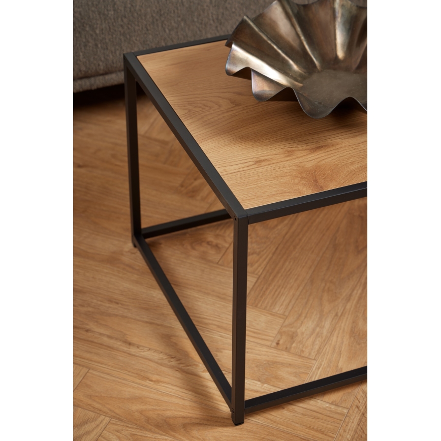 Table basse SARON chêne/noir