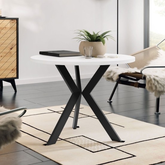 Table basse STK 50x65 cm noir/blanc