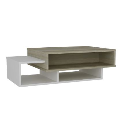 Table basse TAB 32x105 cm beige/blanc