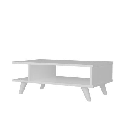 Table basse TITUS 30x80 cm blanche