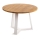 Table basse TRILEG 48x70 cm blanche/chêne