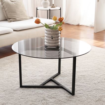 Table basse TRIO 42x75 cm noire