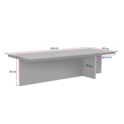 Table basse VERUM 120 x 45 cm en travertin