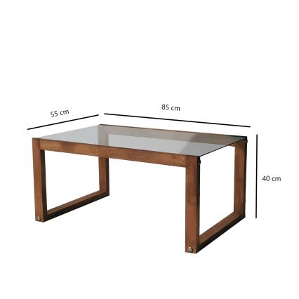 Table basse VIA 40x85 cm pin