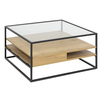 Table basse ZEIN chêne/noir