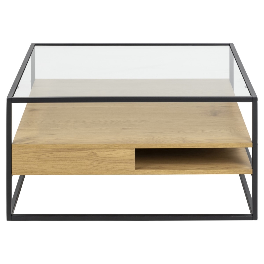 Table basse ZEIN chêne/noir
