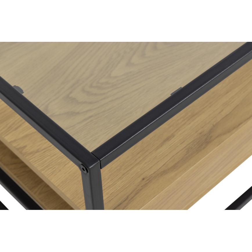Table basse ZEIN chêne/noir