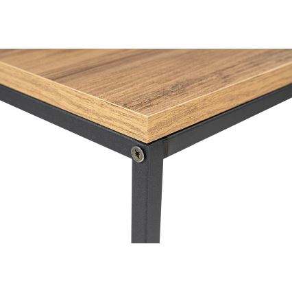 Table console CANVAS 80x100 cm pin atlantic/noir