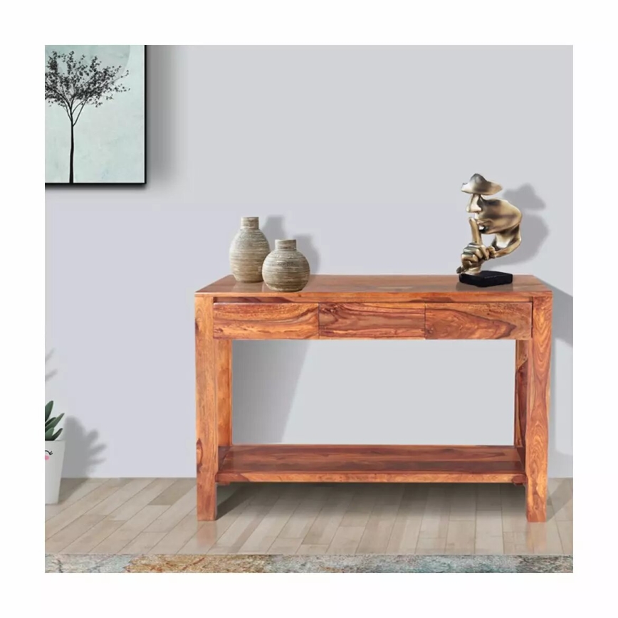 Table console GANI 76x130 cm bois massif/palissandre