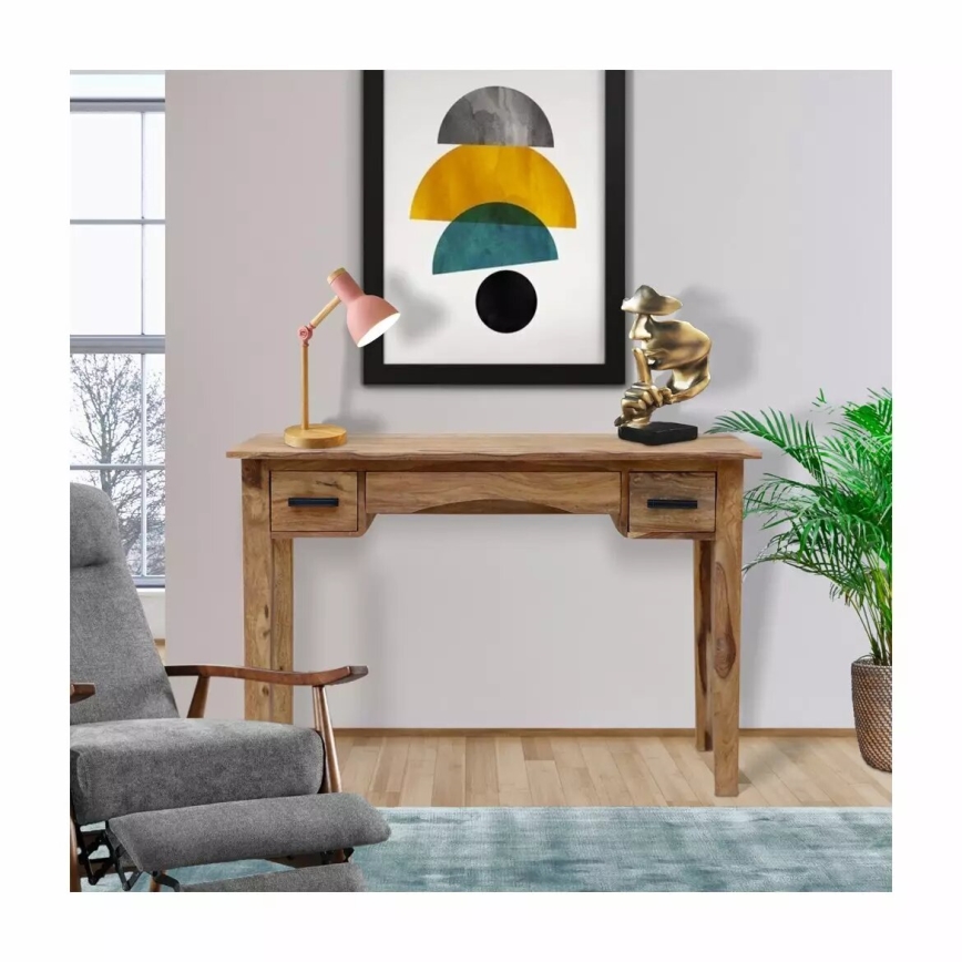 Table console RAMI 76x110 cm bois massif/palissandre