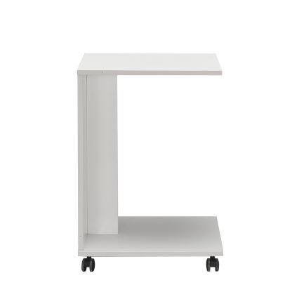 Table d'appoint 65x35 cm blanc
