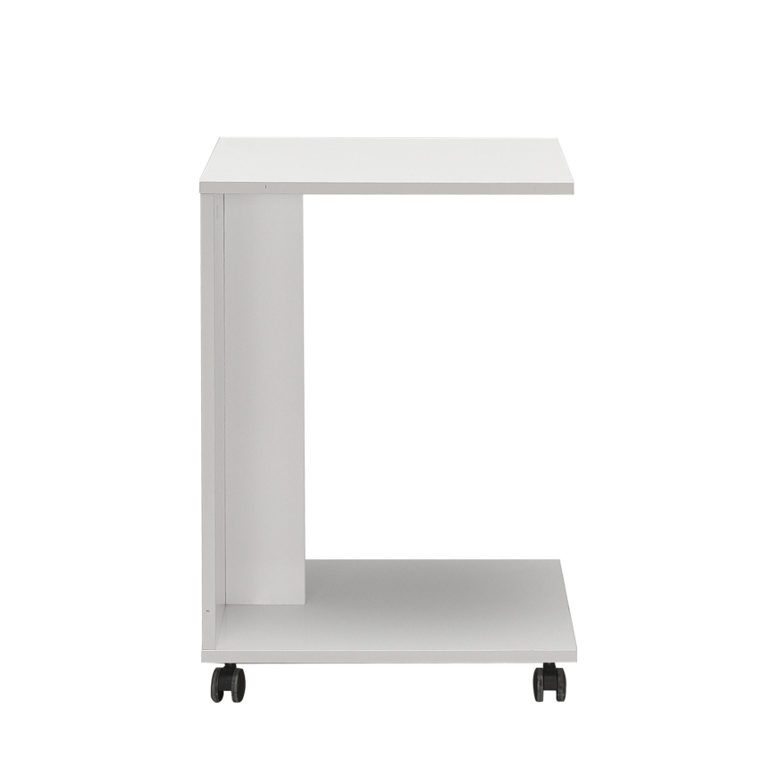 Table d'appoint 65x35 cm blanc