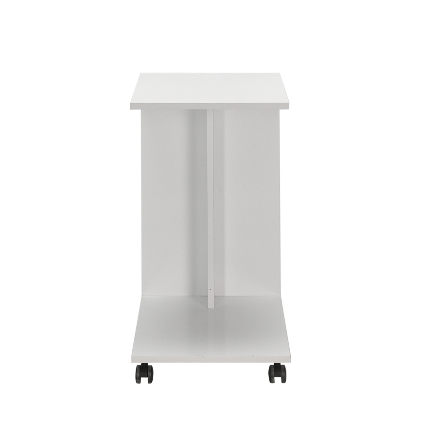 Table d'appoint 65x35 cm blanc