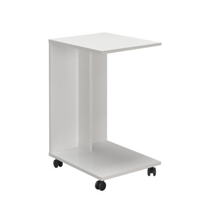 Table d'appoint 65x35 cm blanc