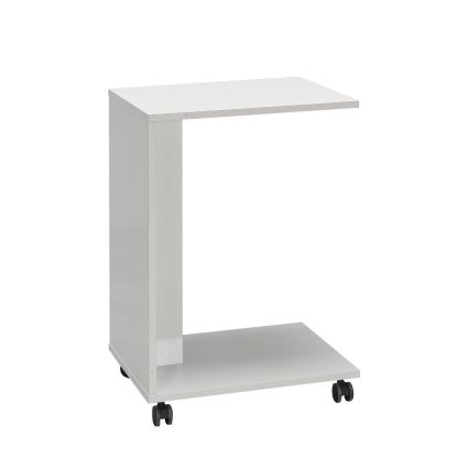 Table d'appoint 65x35 cm blanc