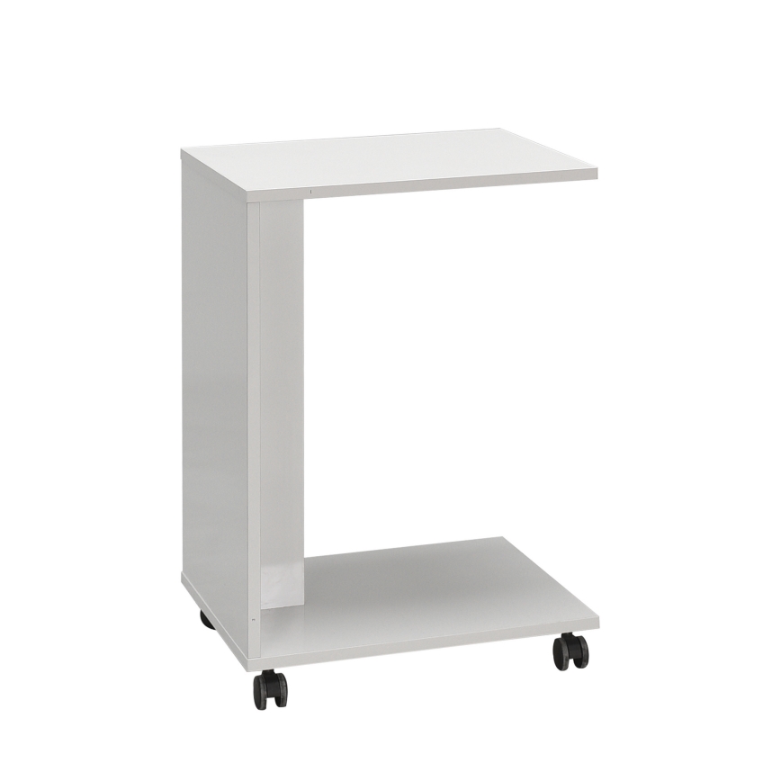 Table d'appoint 65x35 cm blanc