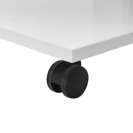 Table d'appoint 65x35 cm blanc