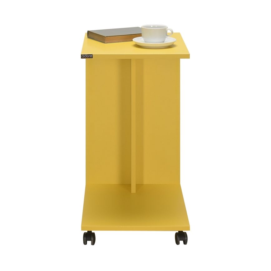 Table d'appoint 65x35 cm jaune