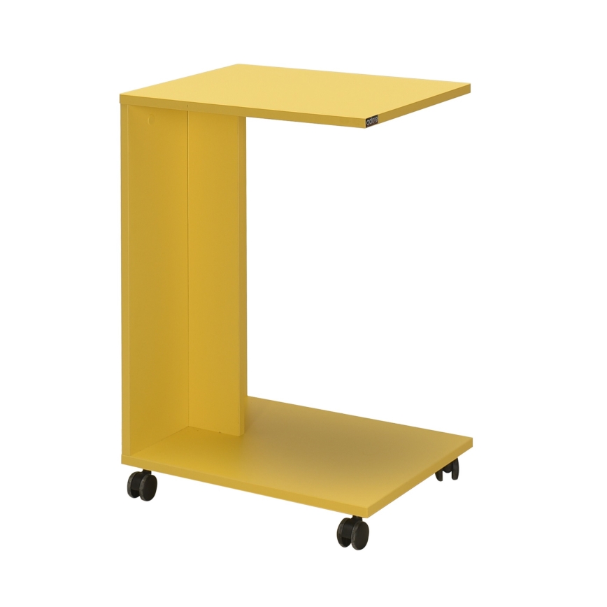 Table d'appoint 65x35 cm jaune