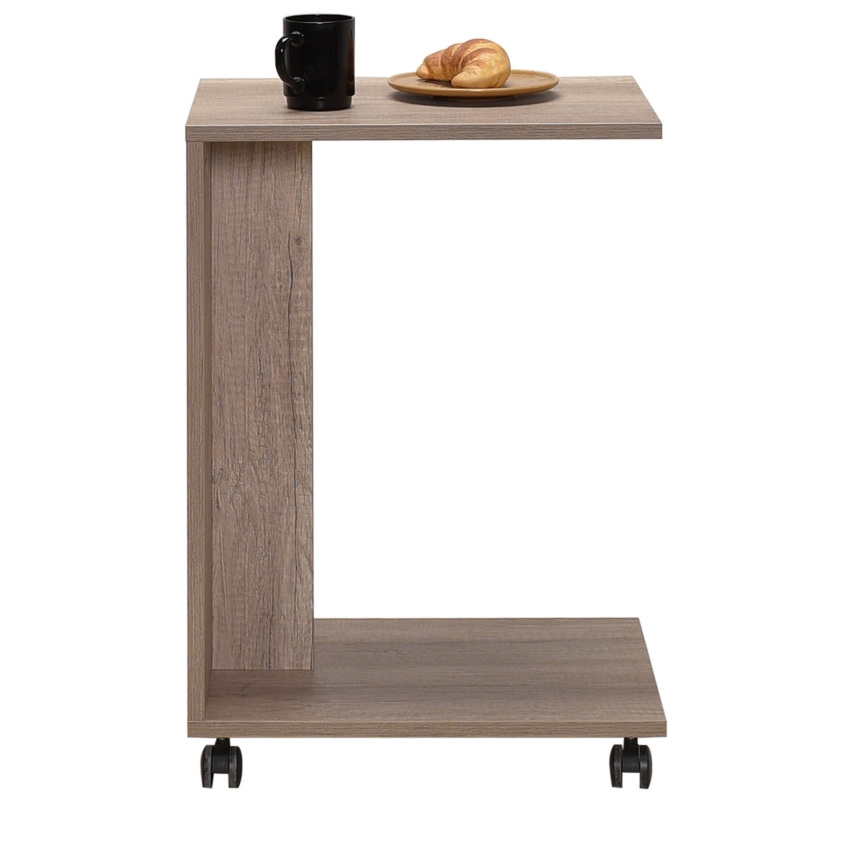 Table d'appoint 65x35 cm marron
