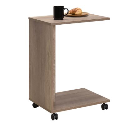 Table d'appoint 65x35 cm marron