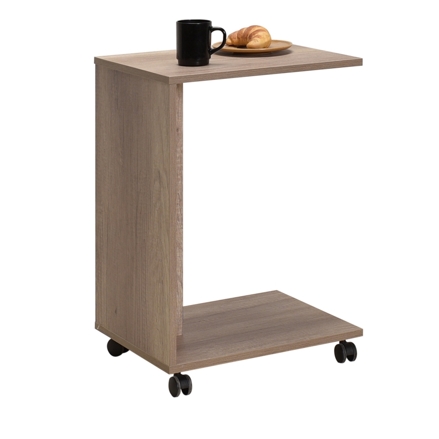 Table d'appoint 65x35 cm marron