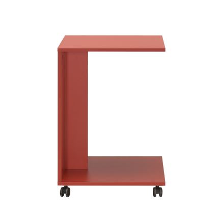 Table d'appoint 65x35 cm rouge