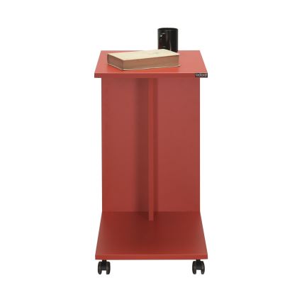 Table d'appoint 65x35 cm rouge
