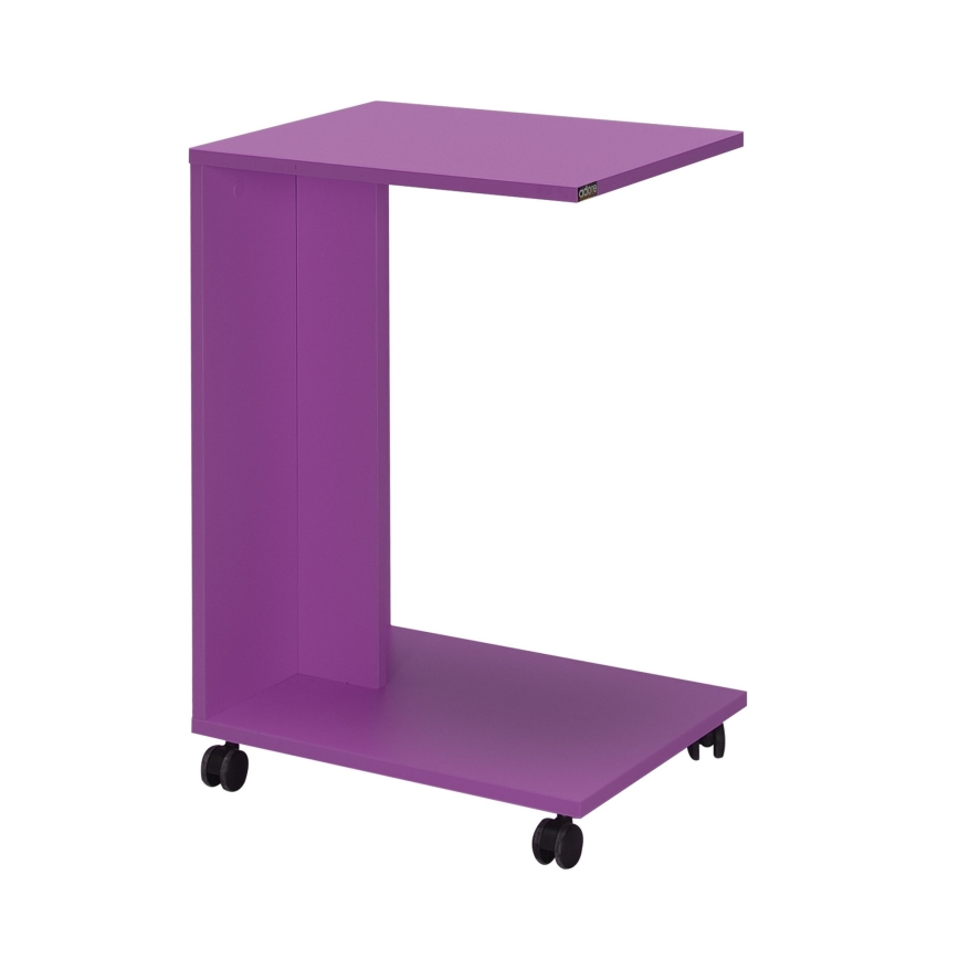 Table d'appoint 65x35 cm violet