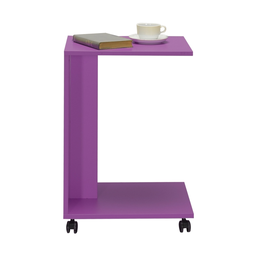 Table d'appoint 65x35 cm violet