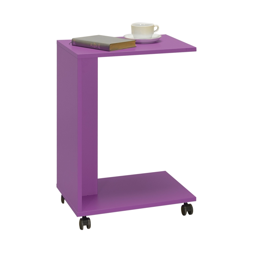 Table d'appoint 65x35 cm violet