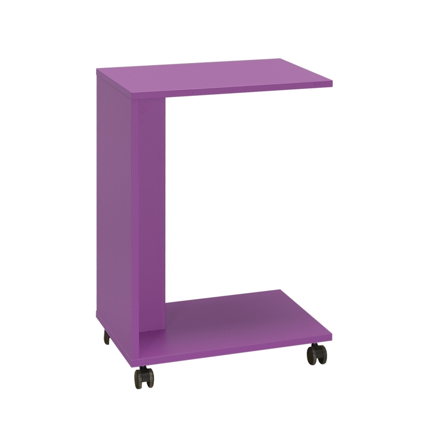 Table d'appoint 65x35 cm violet