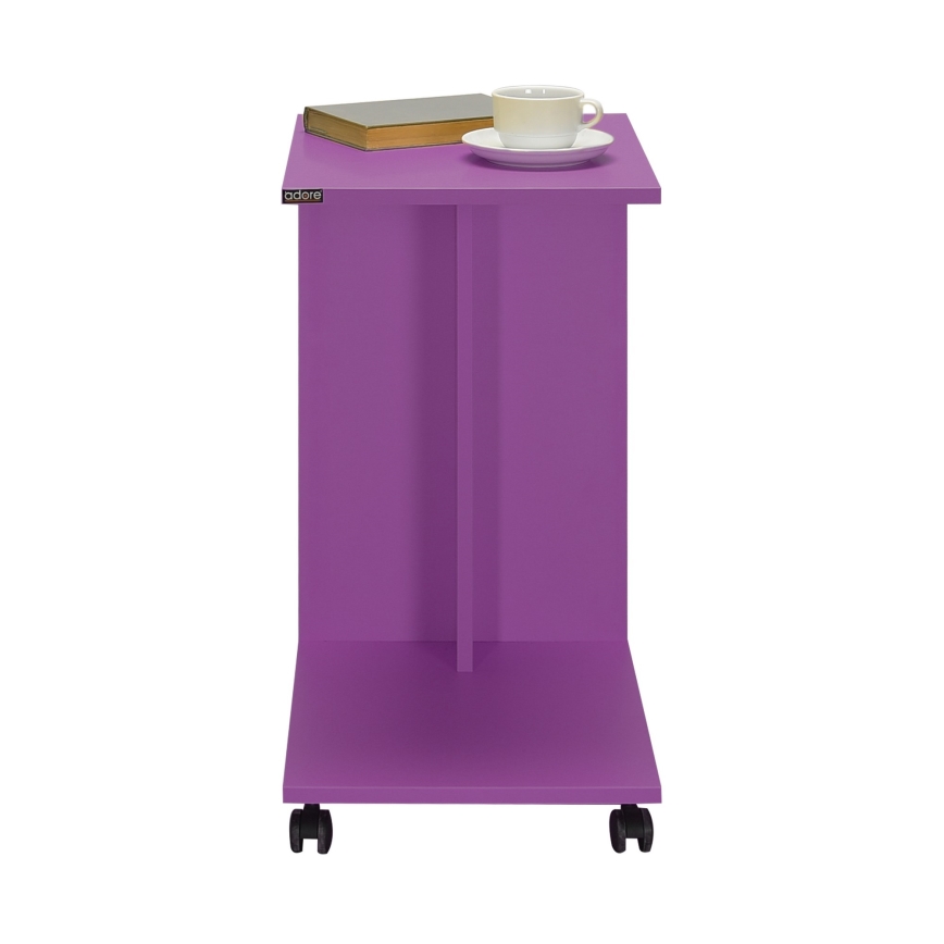 Table d'appoint 65x35 cm violet