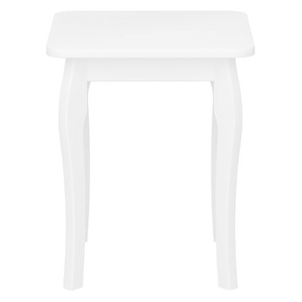 Table d'appoint BAROQUE 45,6x39 cm blanc