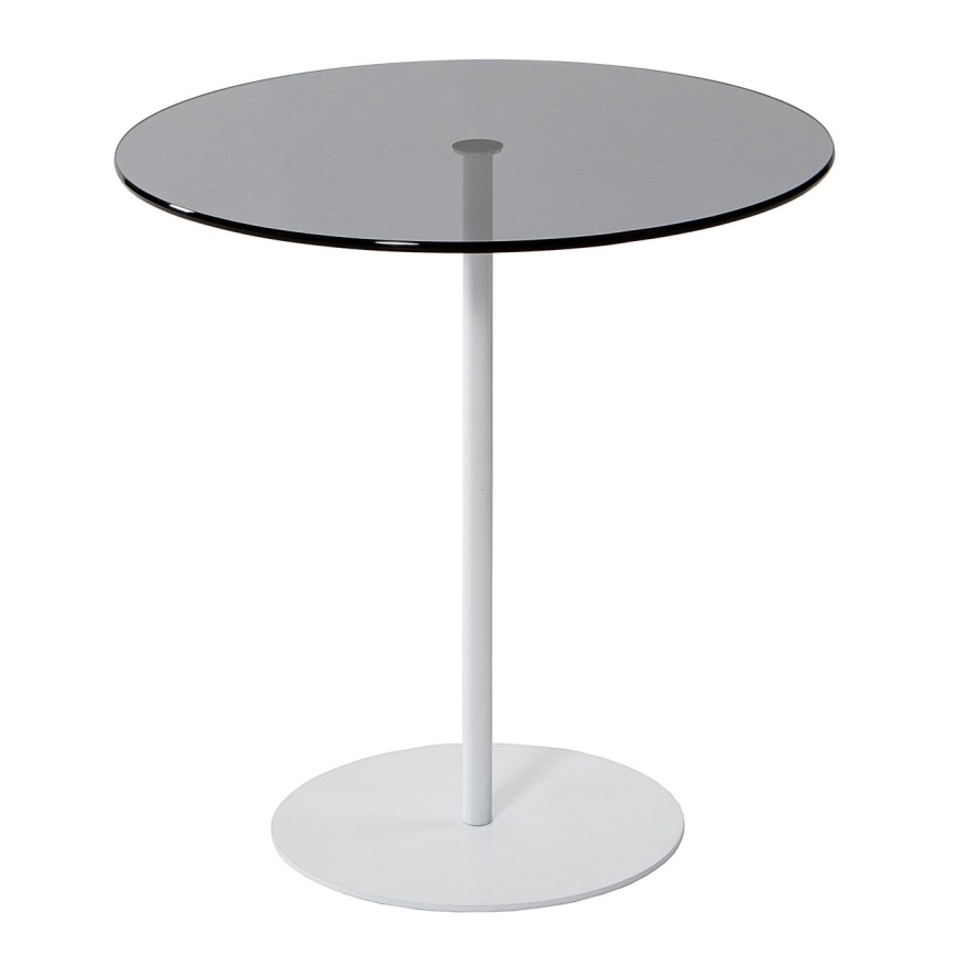 Table d'appoint CHILL 50x50 cm blanc/noir