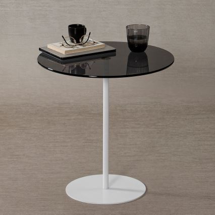Table d'appoint CHILL 50x50 cm blanc/noir
