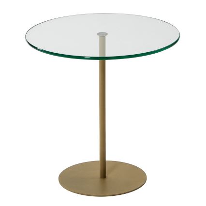 Table d'appoint CHILL 50x50 cm doré/transparent