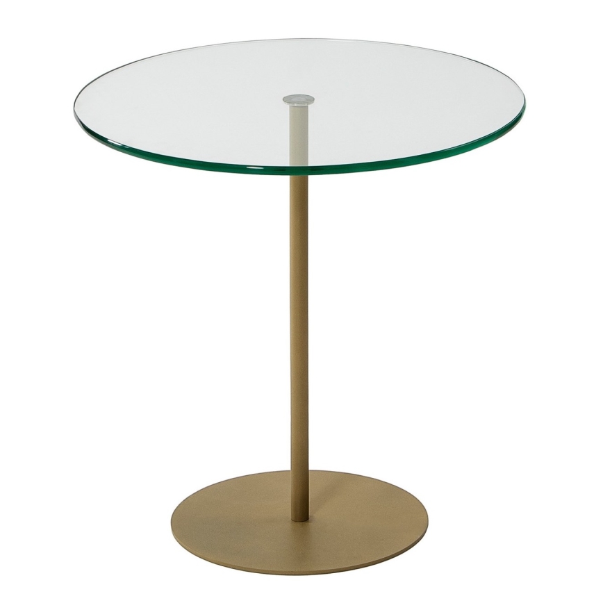 Table d'appoint CHILL 50x50 cm doré/transparent