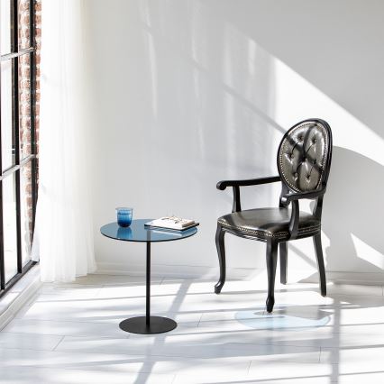 Table d'appoint CHILL 50x50 cm noir/bleu