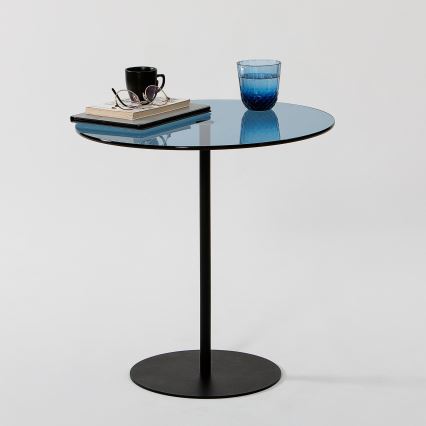 Table d'appoint CHILL 50x50 cm noir/bleu