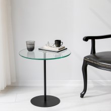 Table d'appoint CHILL 50x50 cm noir/transparent