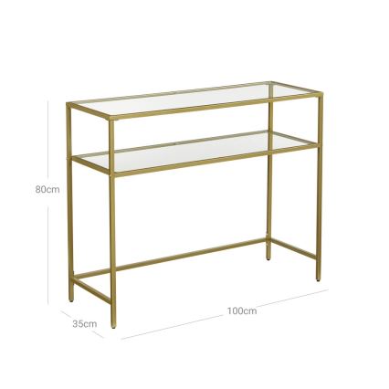 Table d'appoint CIREL dorée