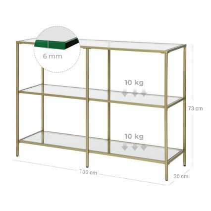 Table d'appoint CIREL dorée