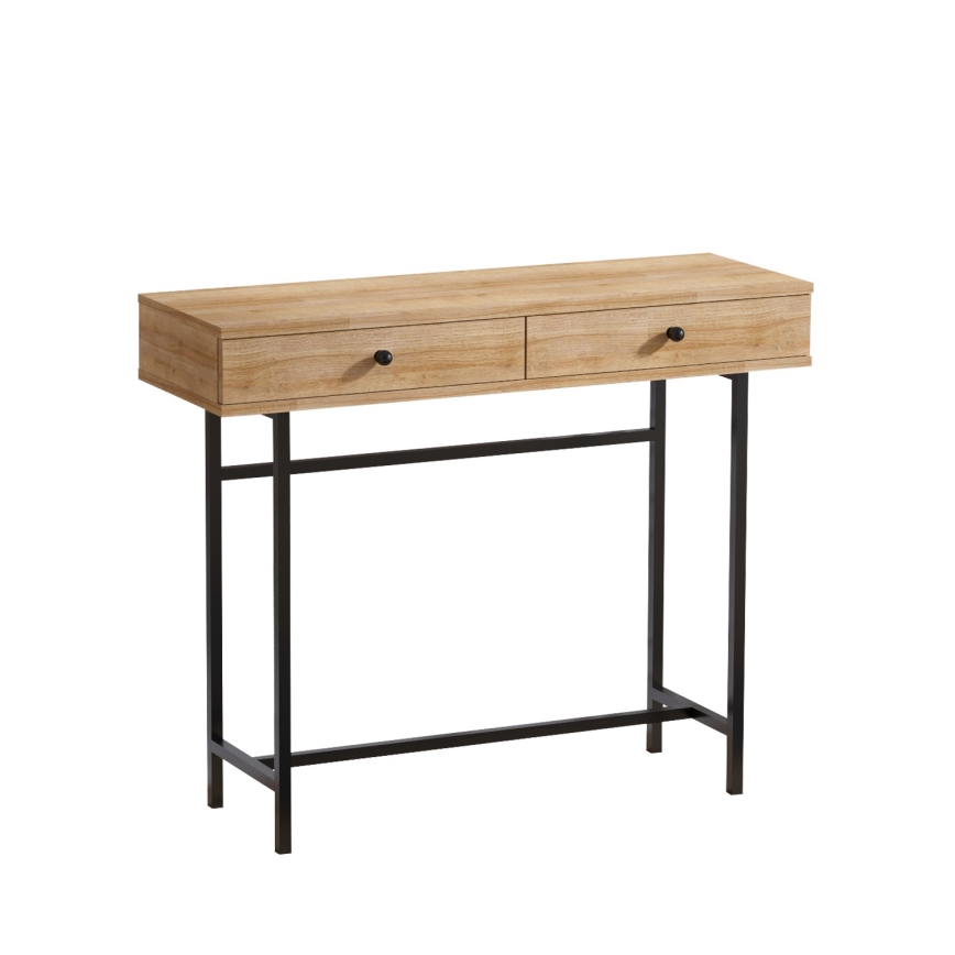 Table d'appoint ESTA 86x100 cm marron
