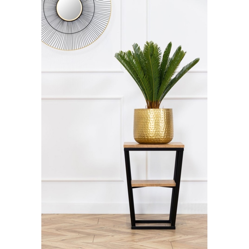 Table d'appoint EXPAND 57x40 cm noire/marron