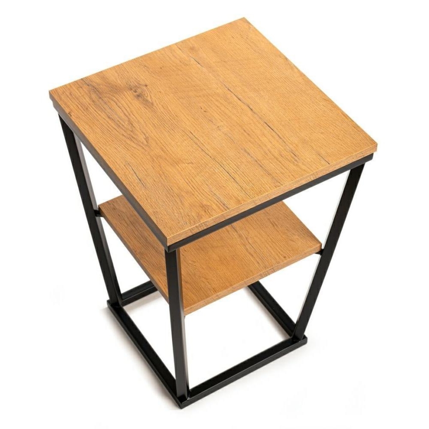 Table d'appoint EXPAND 57x40 cm noire/marron
