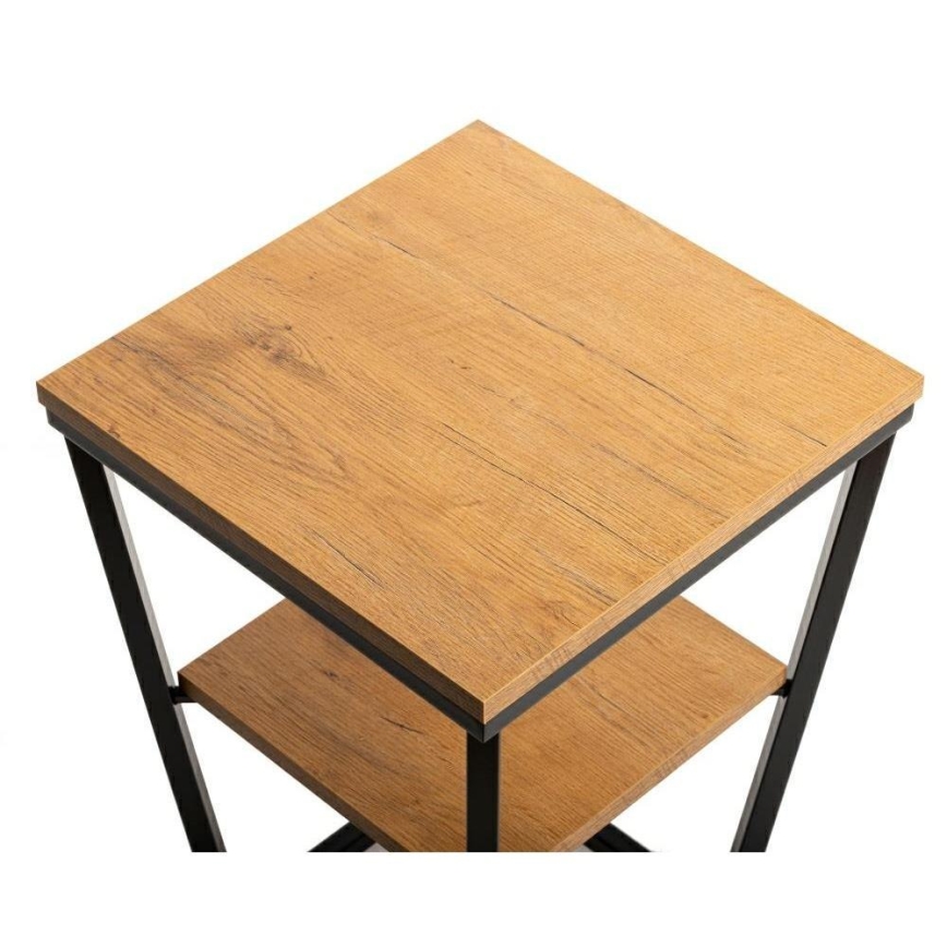 Table d'appoint EXPAND 57x40 cm noire/marron