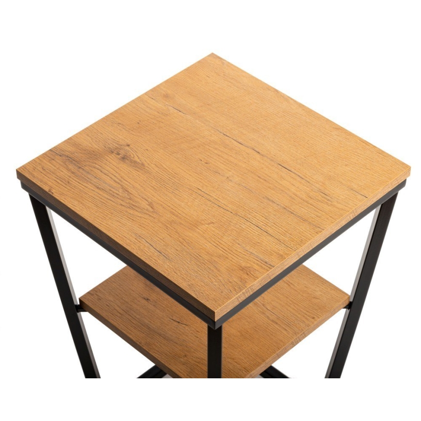 Table d'appoint EXPAND 57x40 cm noire/marron