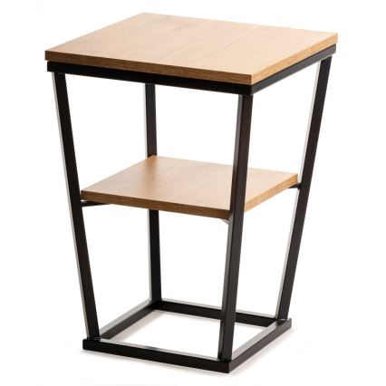 Table d'appoint EXPAND 57x40 cm noire/marron