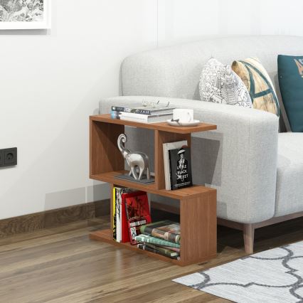 Table d'appoint LALE 55x60 cm marron